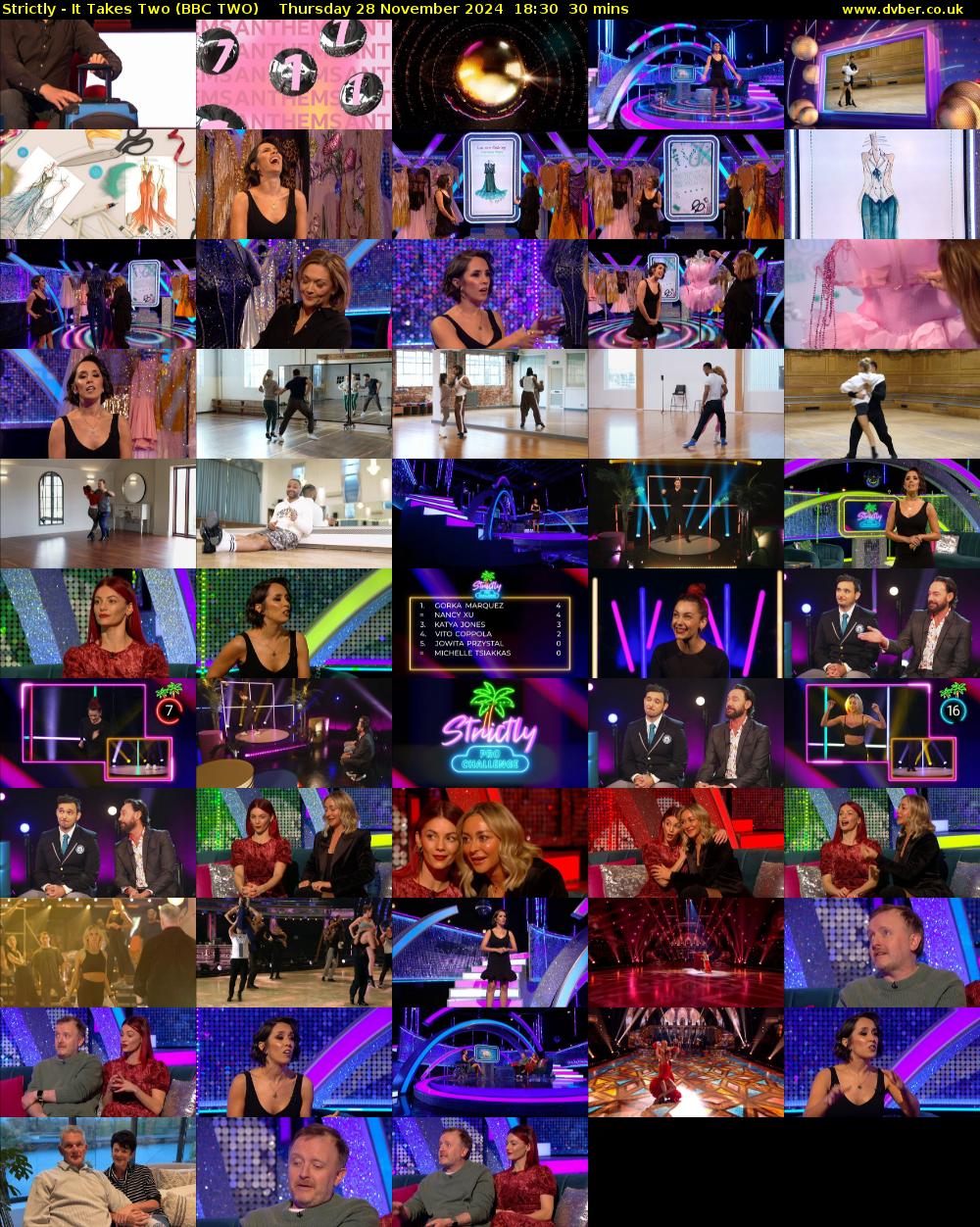 Strictly - It Takes Two (BBC TWO) Thursday 28 November 2024 18:30 - 19:00