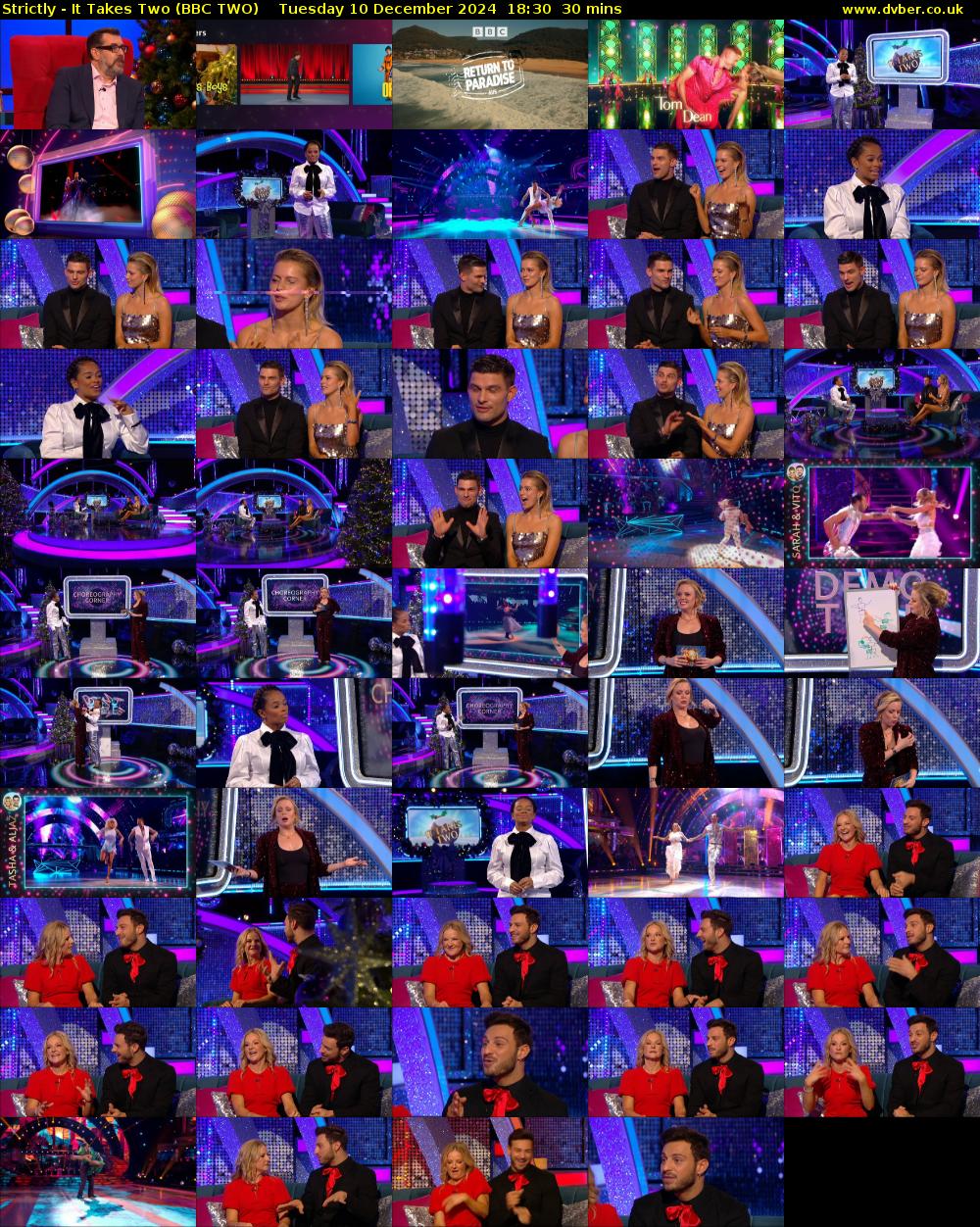 Strictly - It Takes Two (BBC TWO) Tuesday 10 December 2024 18:30 - 19:00