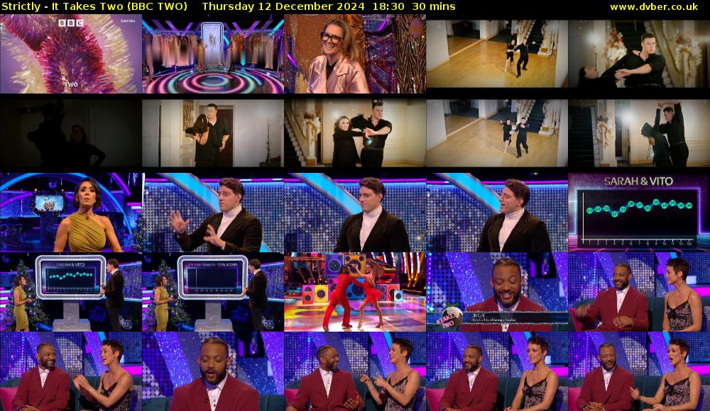 Strictly - It Takes Two (BBC TWO) Thursday 12 December 2024 18:30 - 19:00