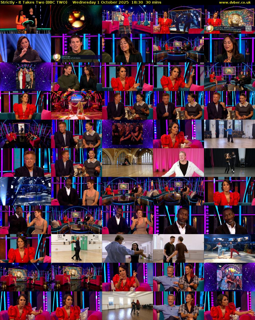 Strictly - It Takes Two (BBC TWO) Wednesday 1 October 2025 18:30 - 19:00