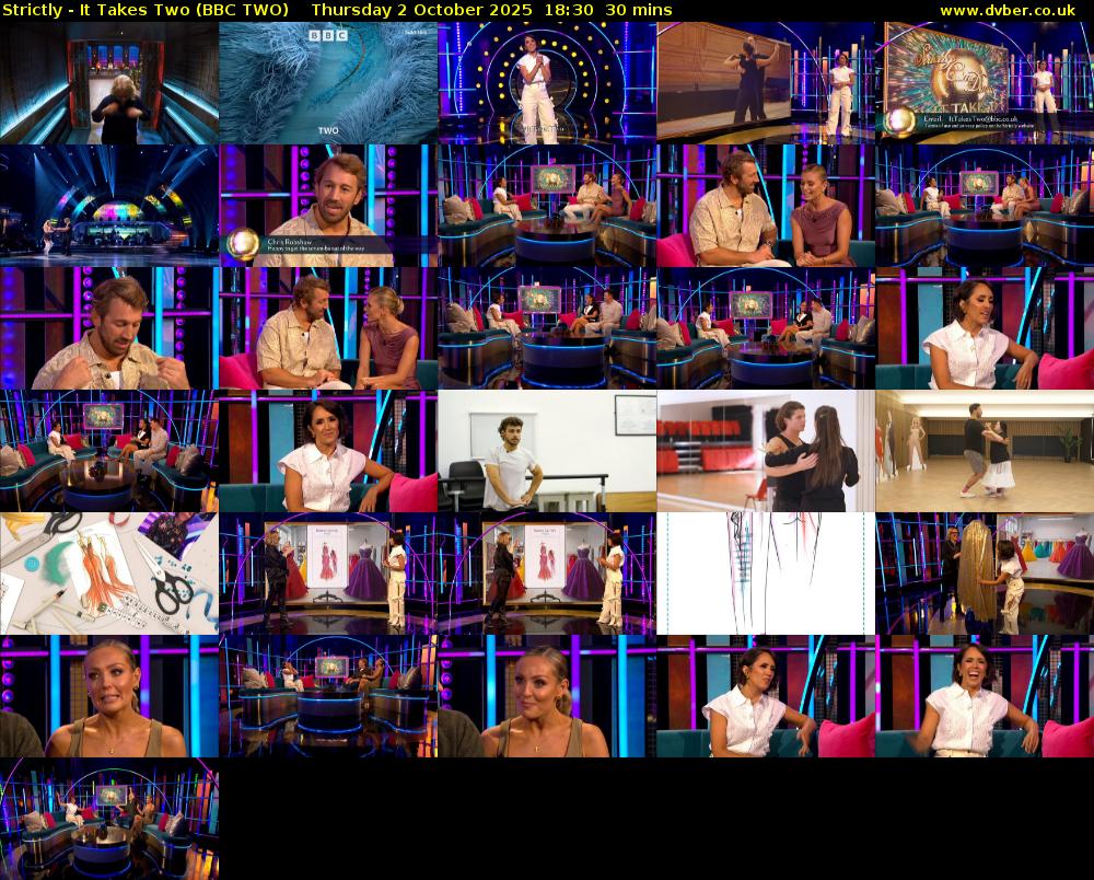 Strictly - It Takes Two (BBC TWO) Thursday 2 October 2025 18:30 - 19:00