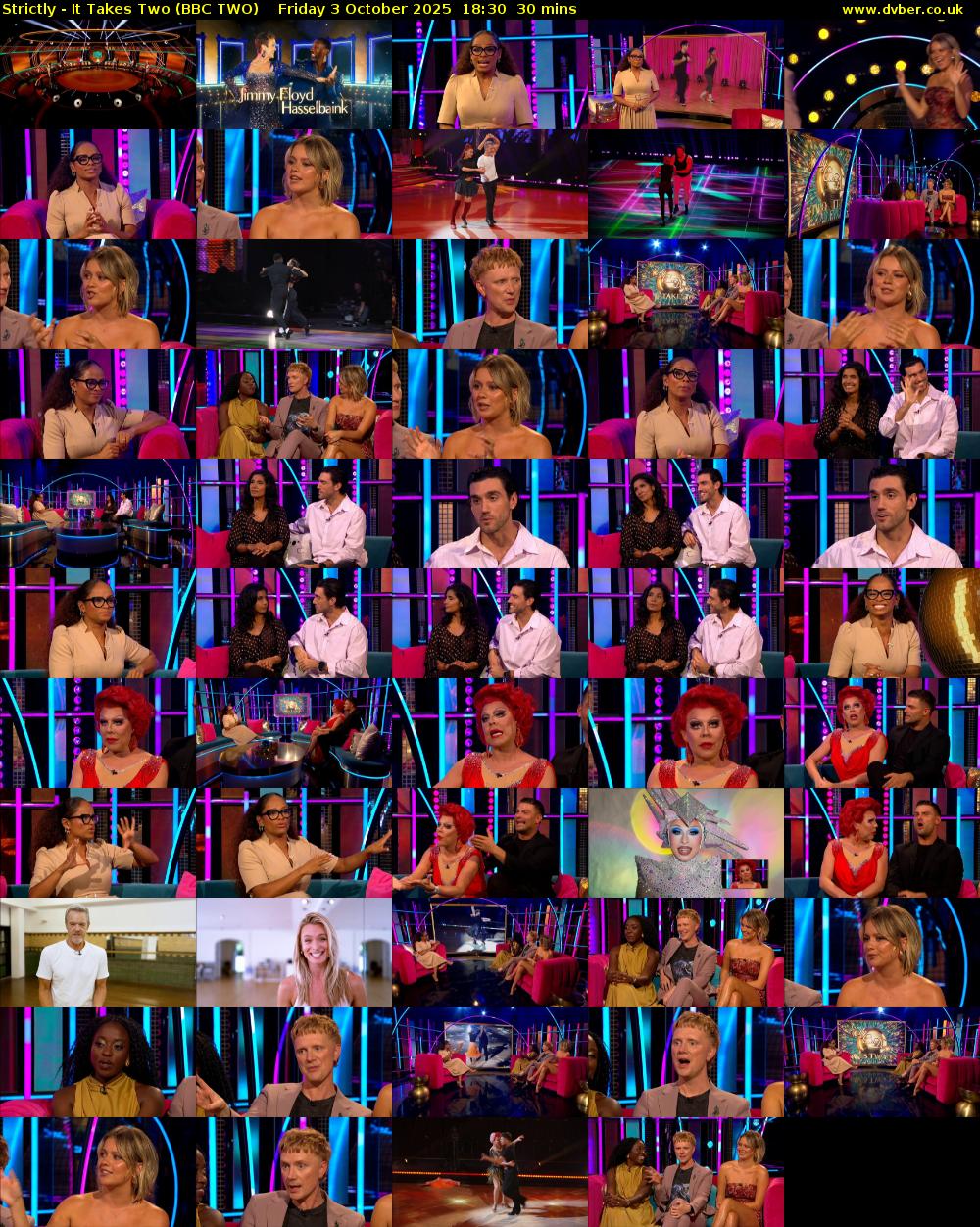 Strictly - It Takes Two (BBC TWO) Friday 3 October 2025 18:30 - 19:00