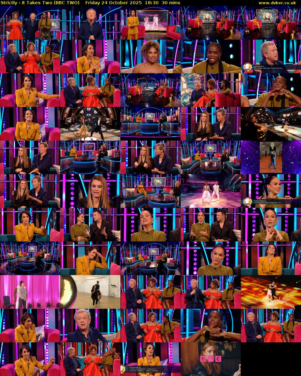 Strictly - It Takes Two (BBC TWO) Friday 24 October 2025 18:30 - 19:00