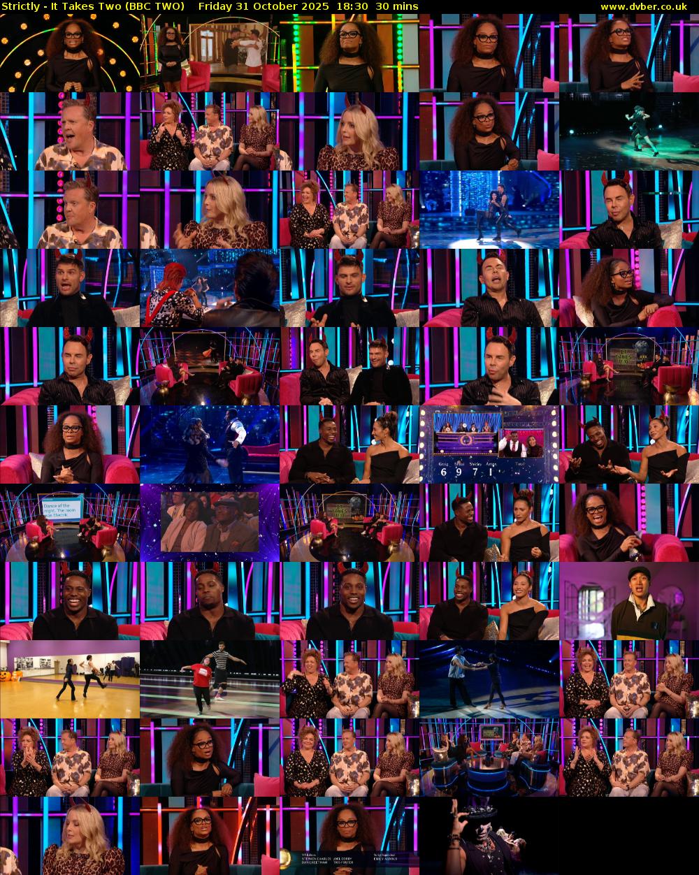 Strictly - It Takes Two (BBC TWO) Friday 31 October 2025 18:30 - 19:00