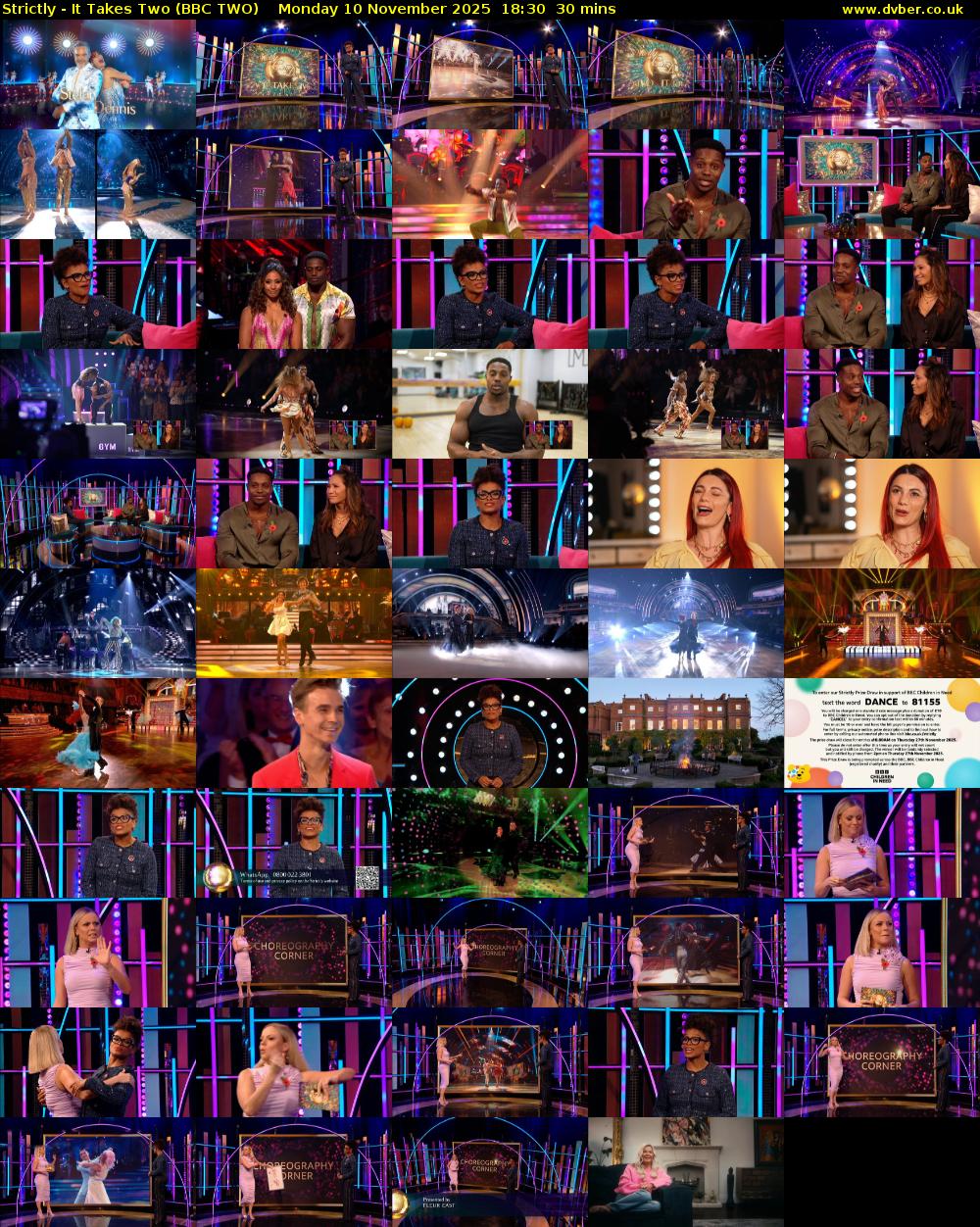 Strictly - It Takes Two (BBC TWO) Monday 10 November 2025 18:30 - 19:00