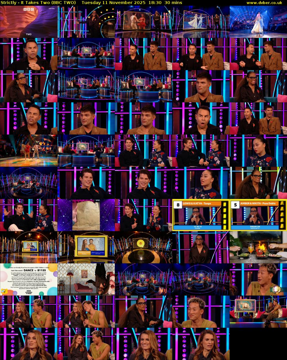 Strictly - It Takes Two (BBC TWO) Tuesday 11 November 2025 18:30 - 19:00