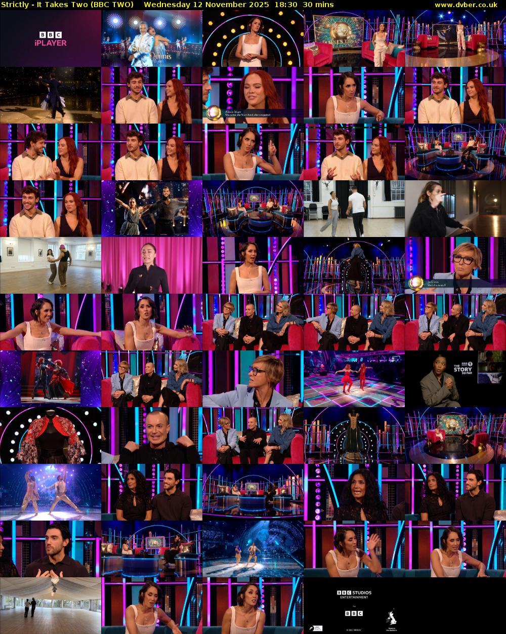 Strictly - It Takes Two (BBC TWO) Wednesday 12 November 2025 18:30 - 19:00