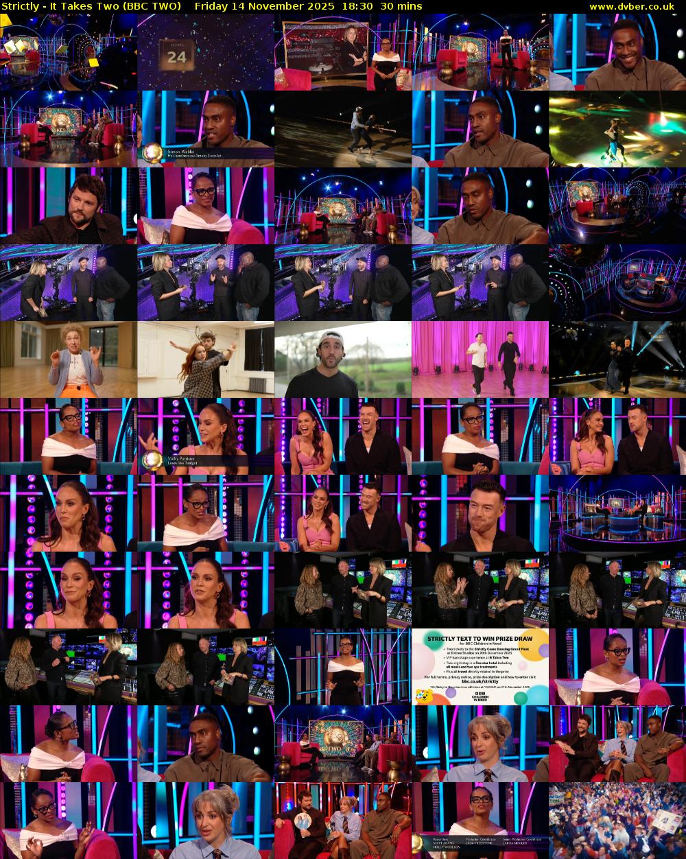Strictly - It Takes Two (BBC TWO) Friday 14 November 2025 18:30 - 19:00