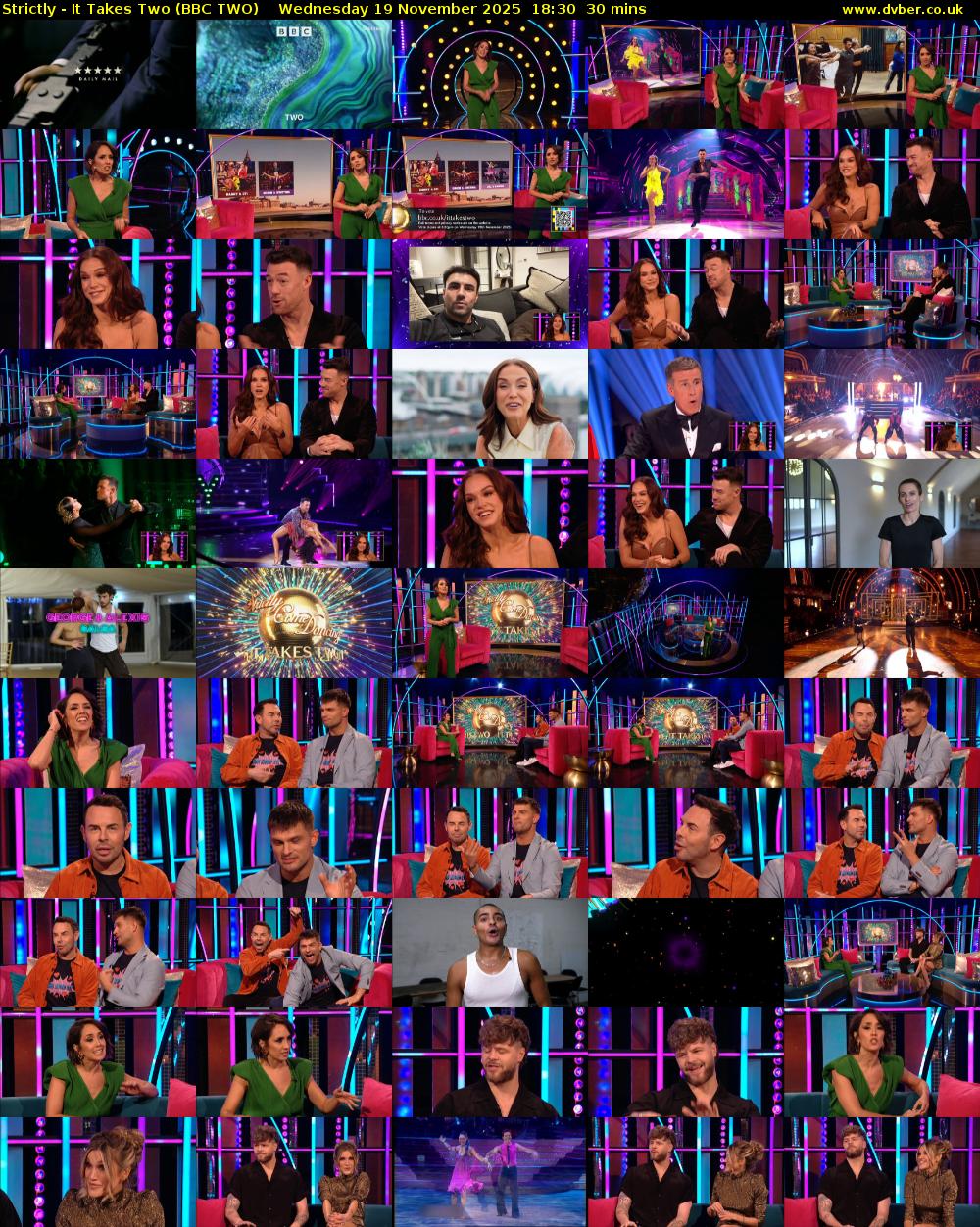 Strictly - It Takes Two (BBC TWO) Wednesday 19 November 2025 18:30 - 19:00