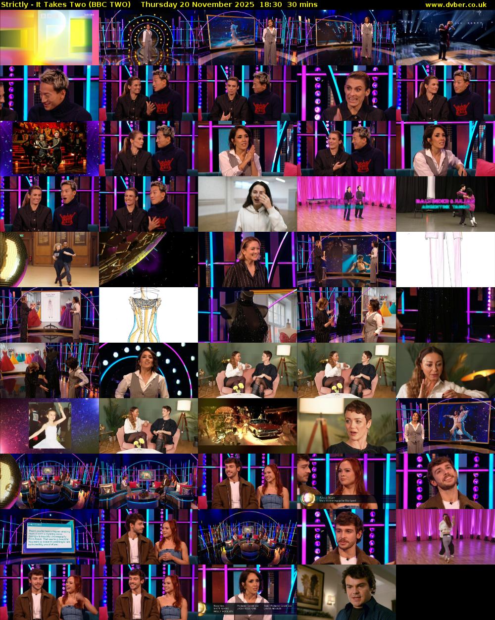 Strictly - It Takes Two (BBC TWO) Thursday 20 November 2025 18:30 - 19:00