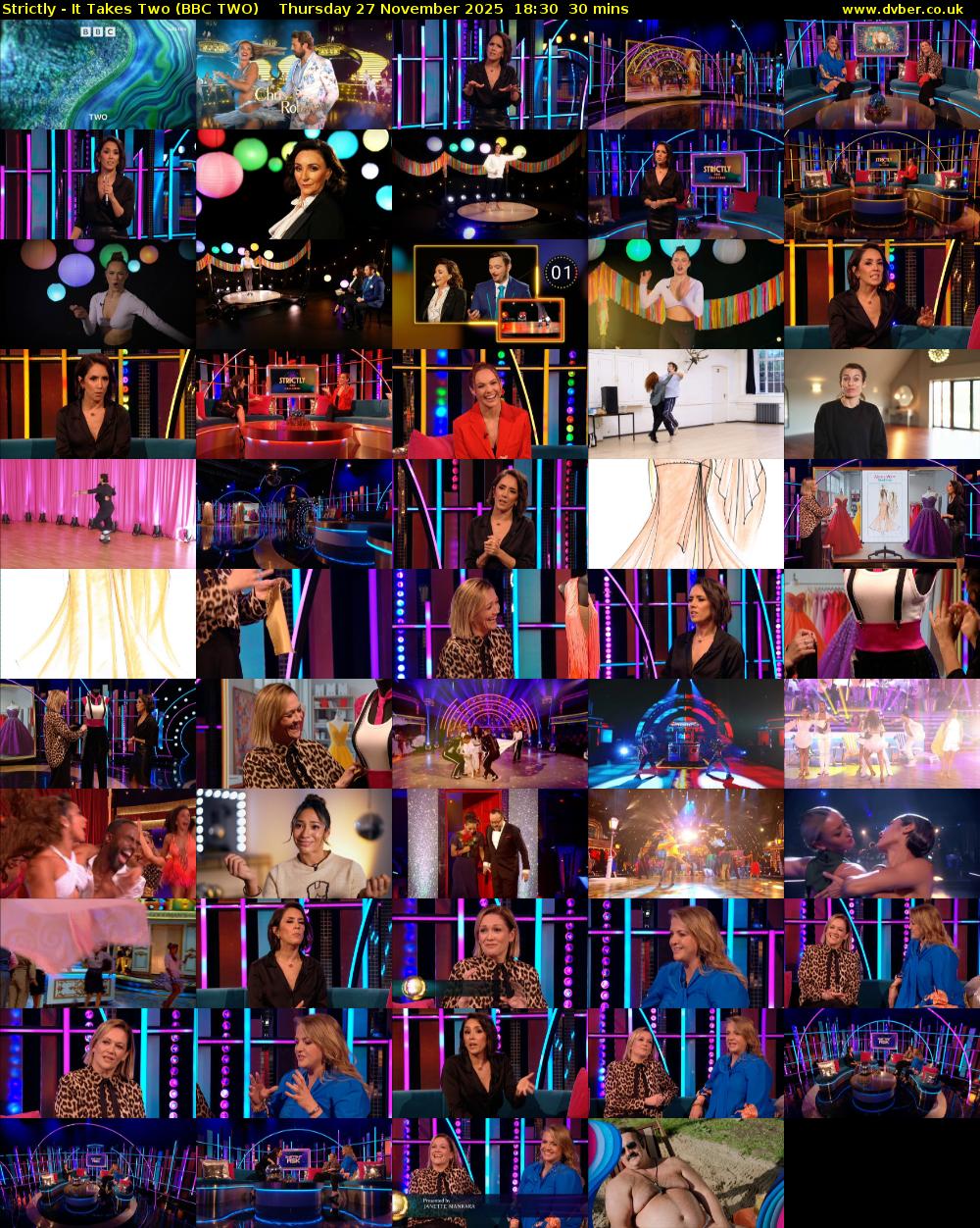 Strictly - It Takes Two (BBC TWO) Thursday 27 November 2025 18:30 - 19:00