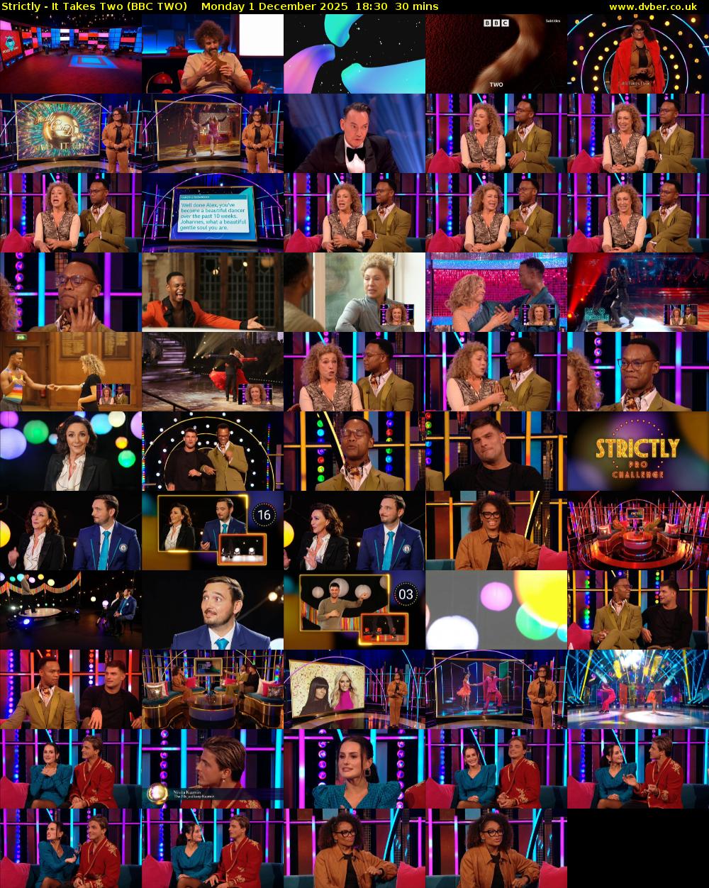 Strictly - It Takes Two (BBC TWO) Monday 1 December 2025 18:30 - 19:00