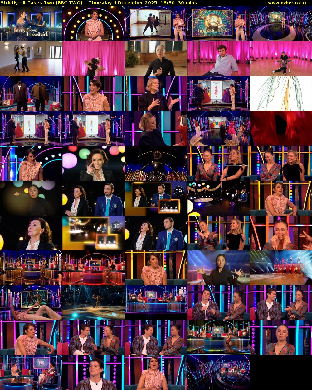 Strictly - It Takes Two (BBC TWO) Thursday 4 December 2025 18:30 - 19:00