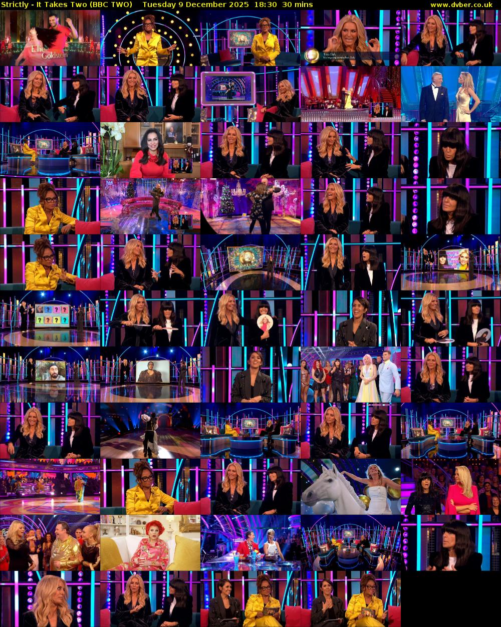 Strictly - It Takes Two (BBC TWO) Tuesday 9 December 2025 18:30 - 19:00