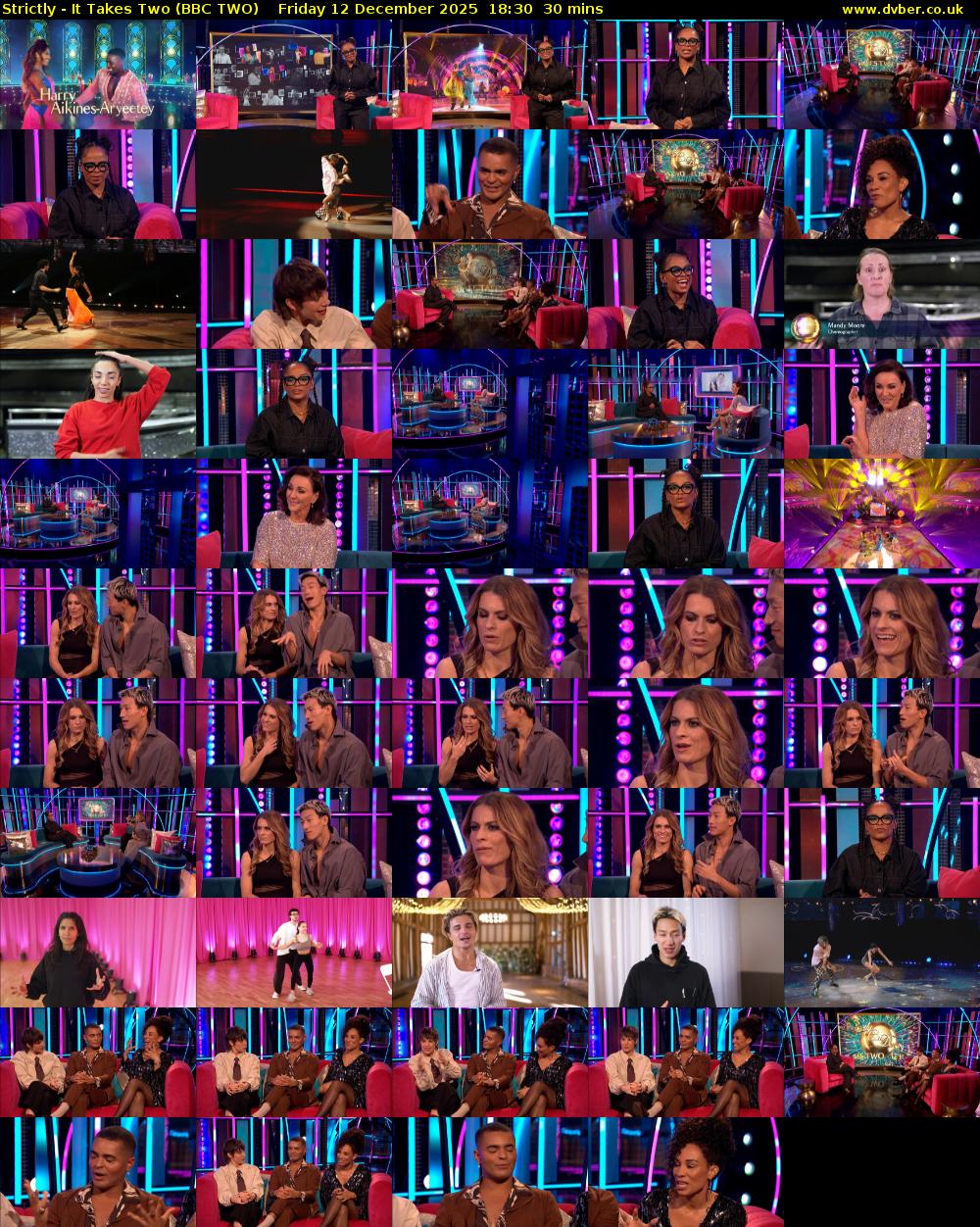 Strictly - It Takes Two (BBC TWO) Friday 12 December 2025 18:30 - 19:00