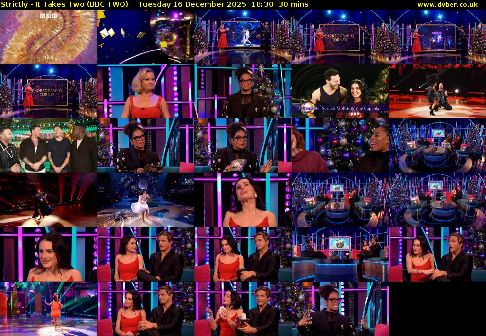 Strictly - It Takes Two (BBC TWO) Tuesday 16 December 2025 18:30 - 19:00