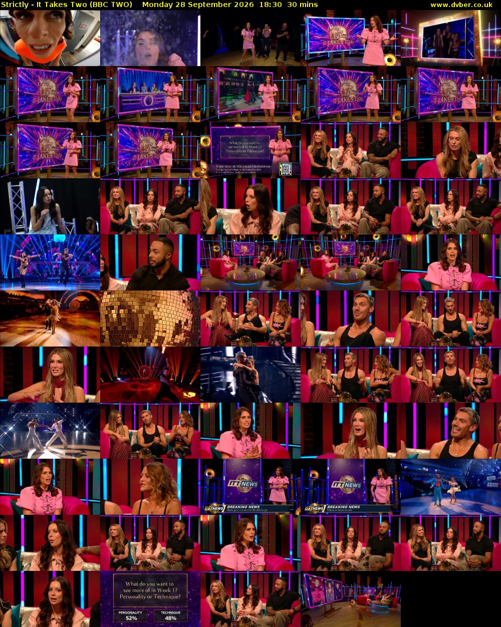 Strictly - It Takes Two (BBC TWO) Monday 28 September 2026 18:30 - 19:00