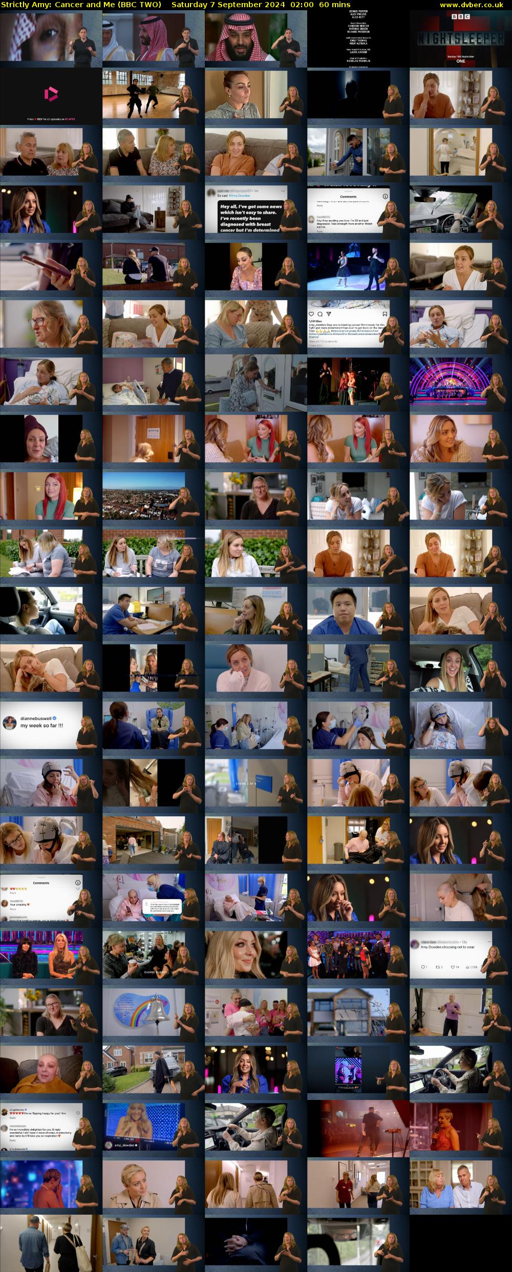 Strictly Amy: Cancer and Me (BBC TWO) Saturday 7 September 2024 02:00 - 03:00