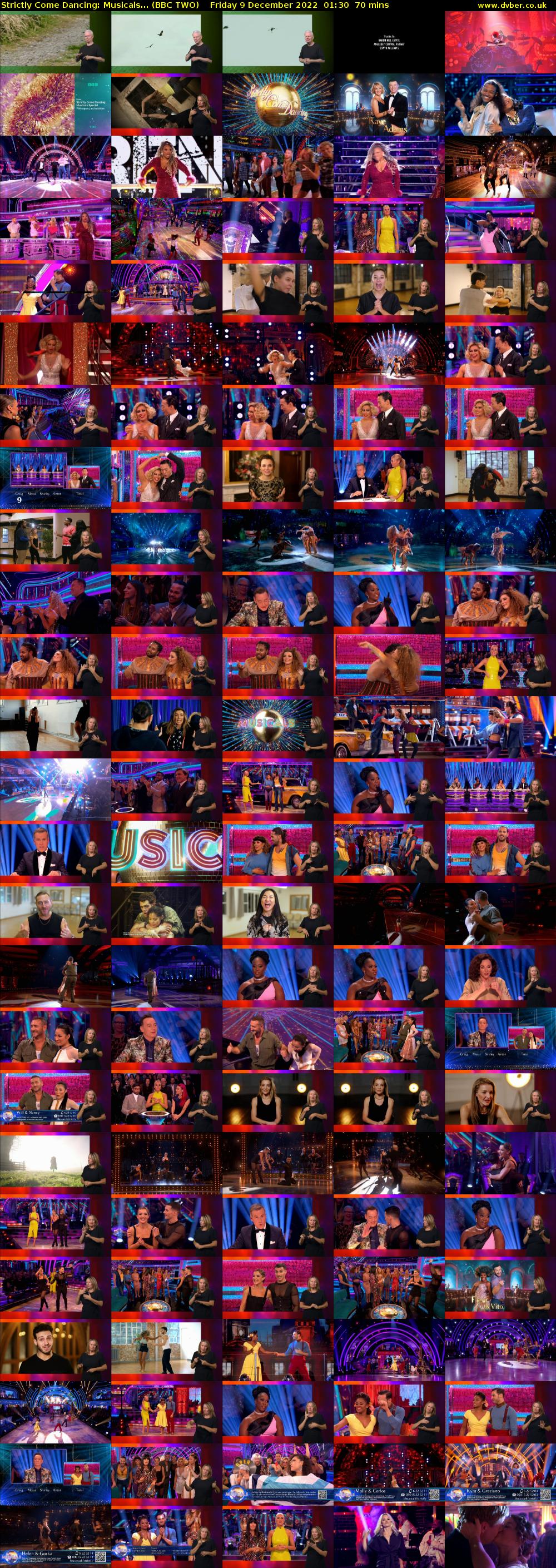 Strictly Come Dancing: Musicals... (BBC TWO) Friday 9 December 2022 01:30 - 02:40