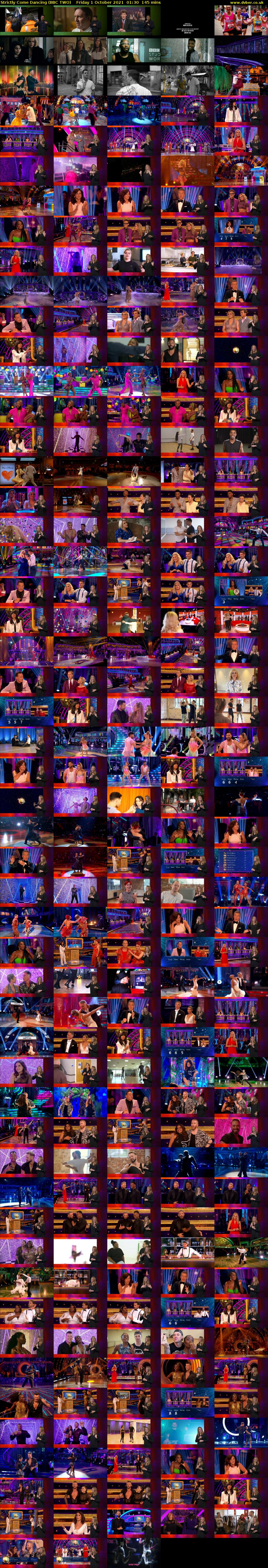 Strictly Come Dancing (BBC TWO) Friday 1 October 2021 01:30 - 03:55
