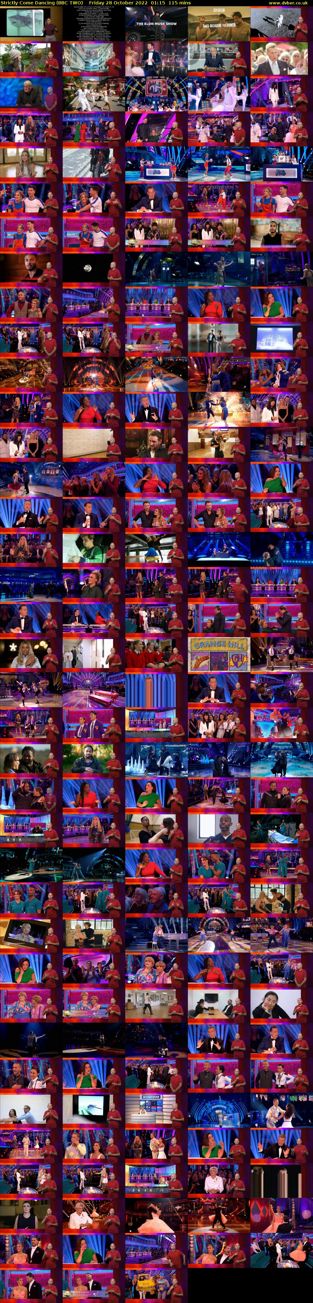 Strictly Come Dancing (BBC TWO) Friday 28 October 2022 01:15 - 03:10