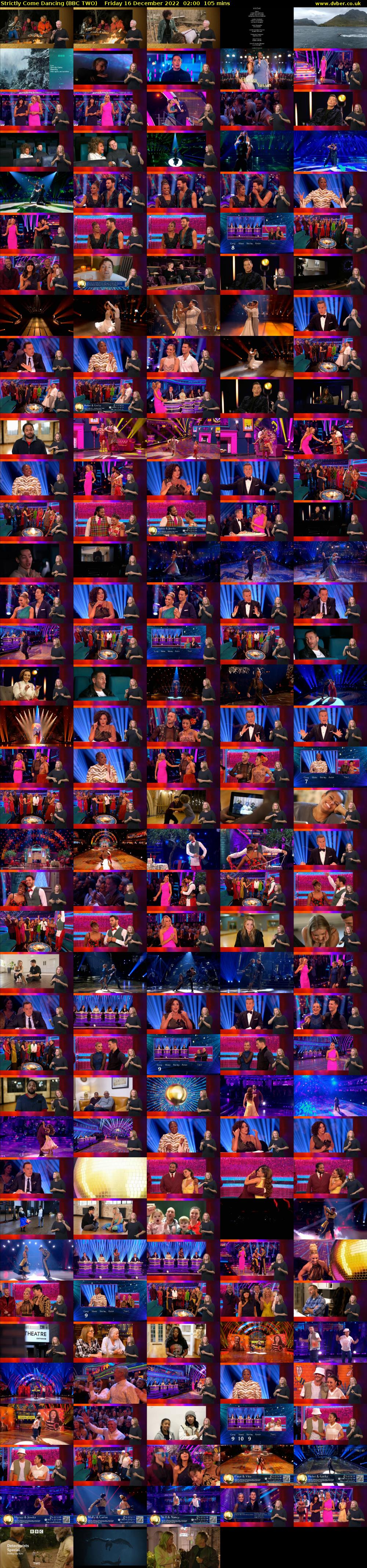 Strictly Come Dancing (BBC TWO) Friday 16 December 2022 02:00 - 03:45