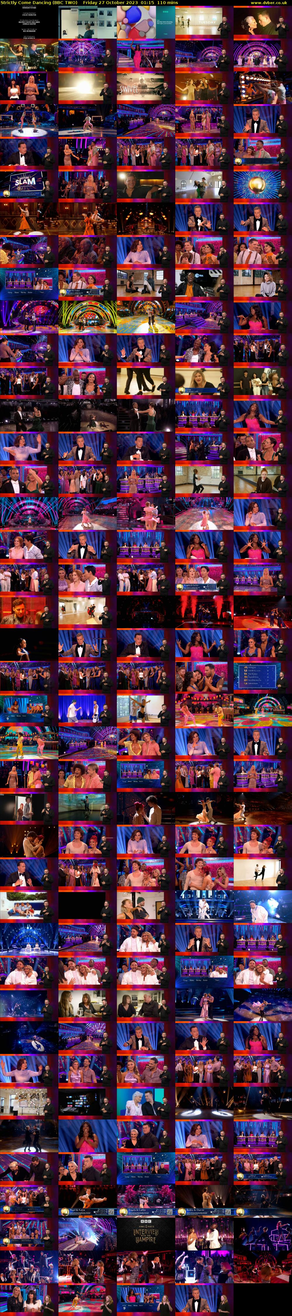 Strictly Come Dancing (BBC TWO) Friday 27 October 2023 01:15 - 03:05