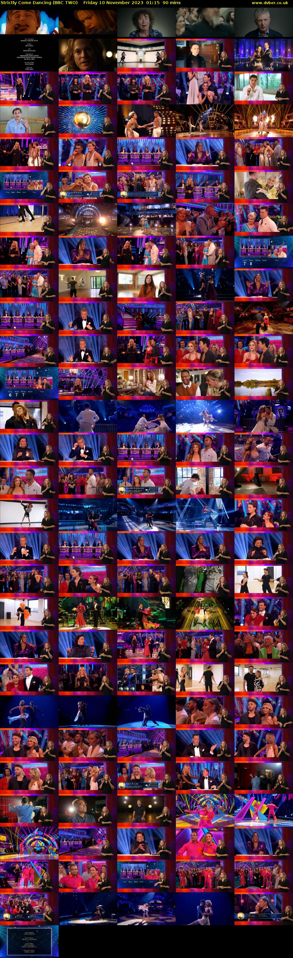 Strictly Come Dancing (BBC TWO) Friday 10 November 2023 01:15 - 02:45
