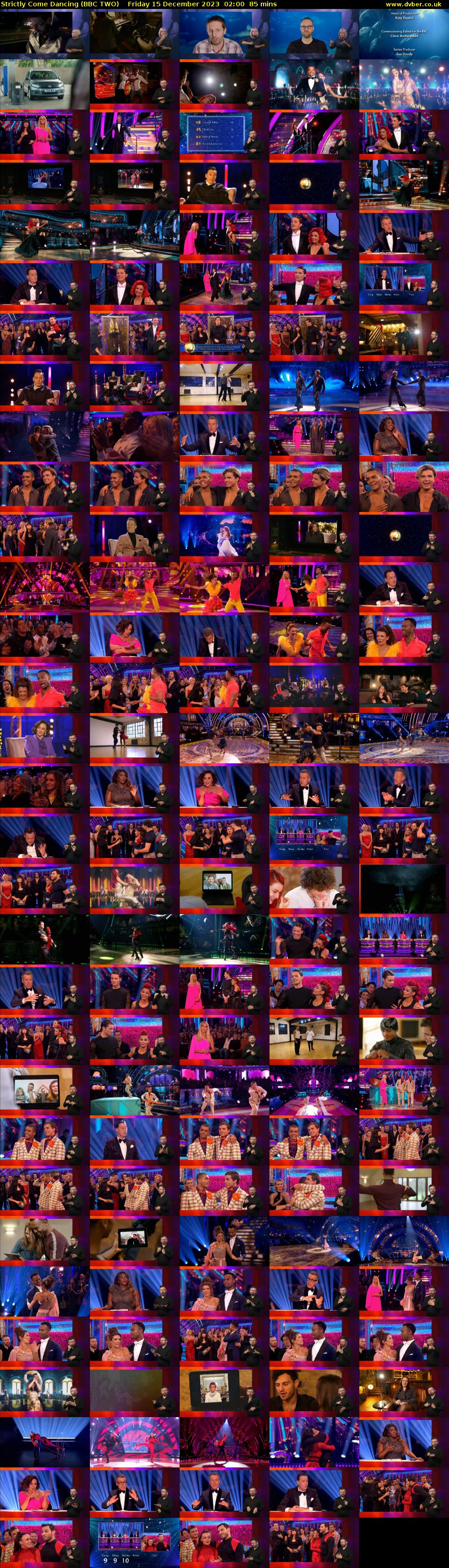 Strictly Come Dancing (BBC TWO) Friday 15 December 2023 02:00 - 03:25