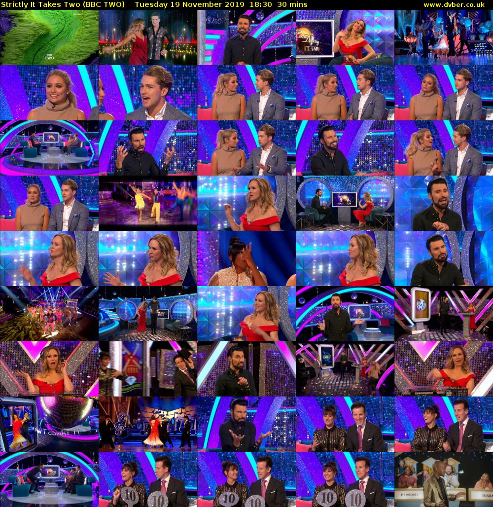 Strictly It Takes Two (BBC TWO) Tuesday 19 November 2019 18:30 - 19:00
