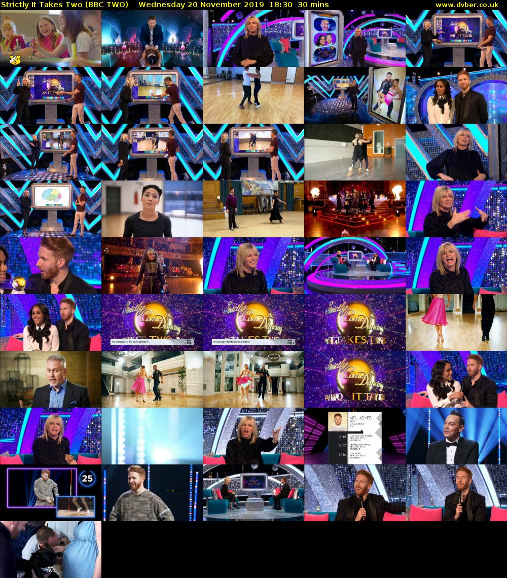 Strictly It Takes Two (BBC TWO) Wednesday 20 November 2019 18:30 - 19:00