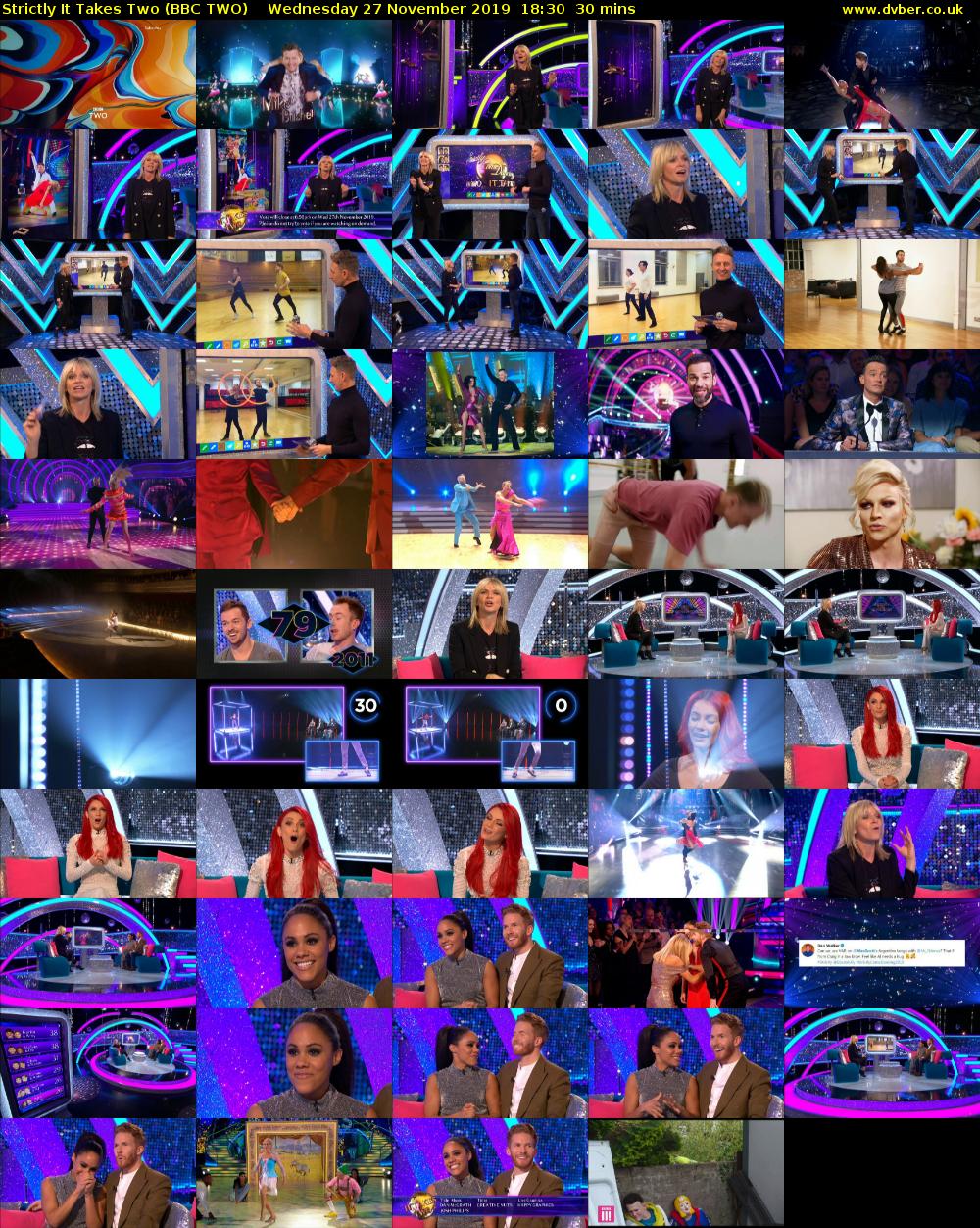 Strictly It Takes Two (BBC TWO) Wednesday 27 November 2019 18:30 - 19:00