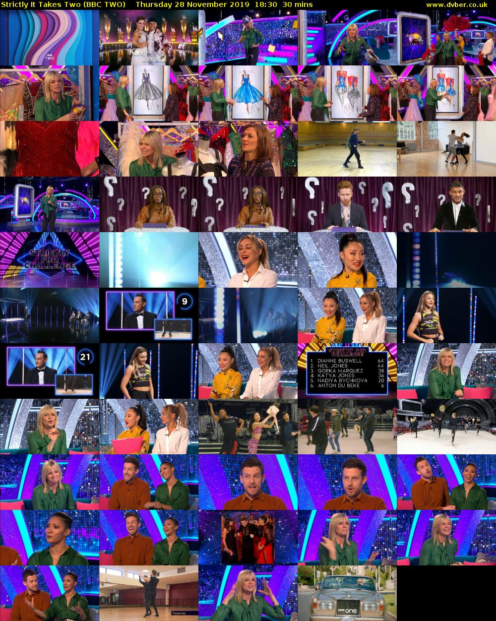 Strictly It Takes Two (BBC TWO) Thursday 28 November 2019 18:30 - 19:00