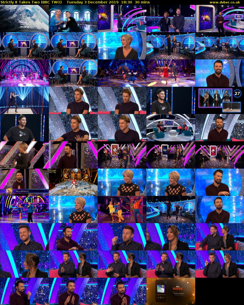Strictly It Takes Two (BBC TWO) Tuesday 3 December 2019 18:30 - 19:00