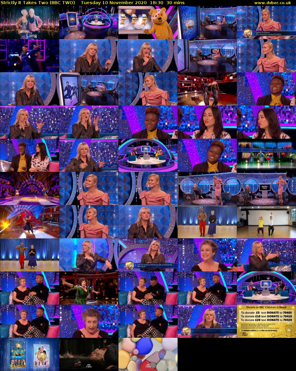 Strictly It Takes Two (BBC TWO) Tuesday 10 November 2020 18:30 - 19:00