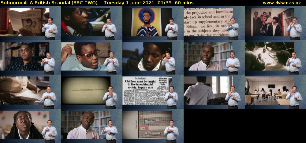 Subnormal: A British Scandal (BBC TWO) Tuesday 1 June 2021 01:35 - 02:35