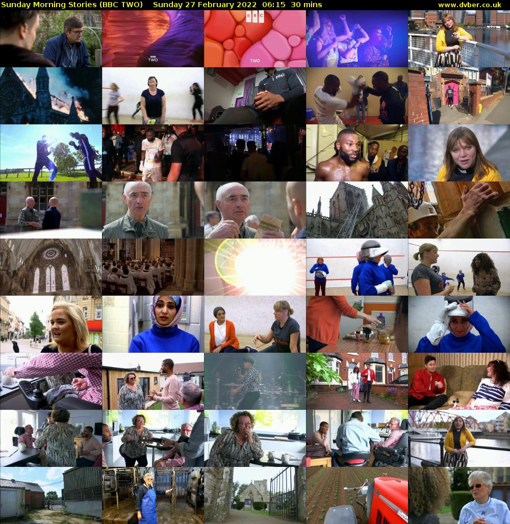 Sunday Morning Stories (BBC TWO) Sunday 27 February 2022 06:15 - 06:45
