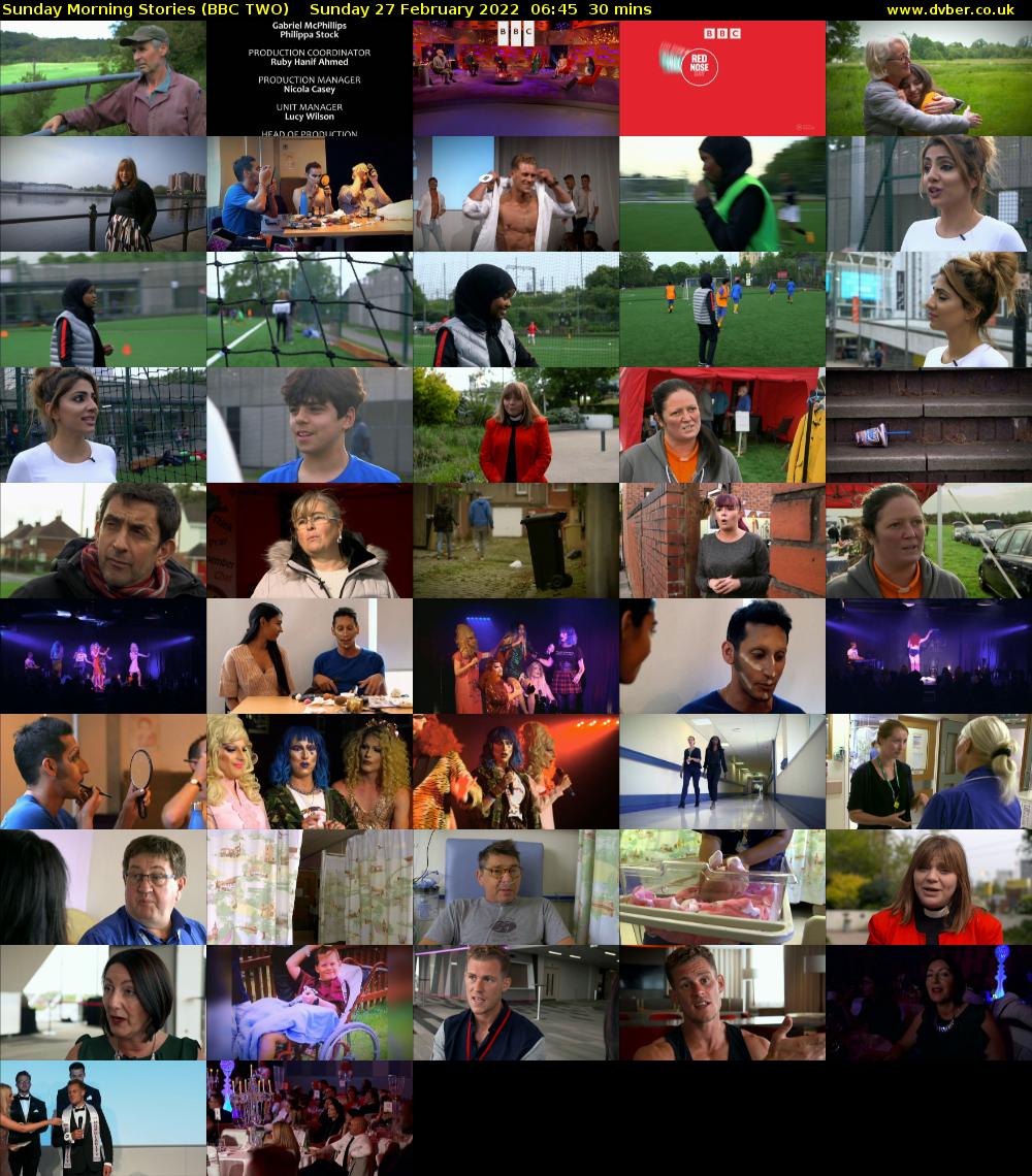 Sunday Morning Stories (BBC TWO) Sunday 27 February 2022 06:45 - 07:15