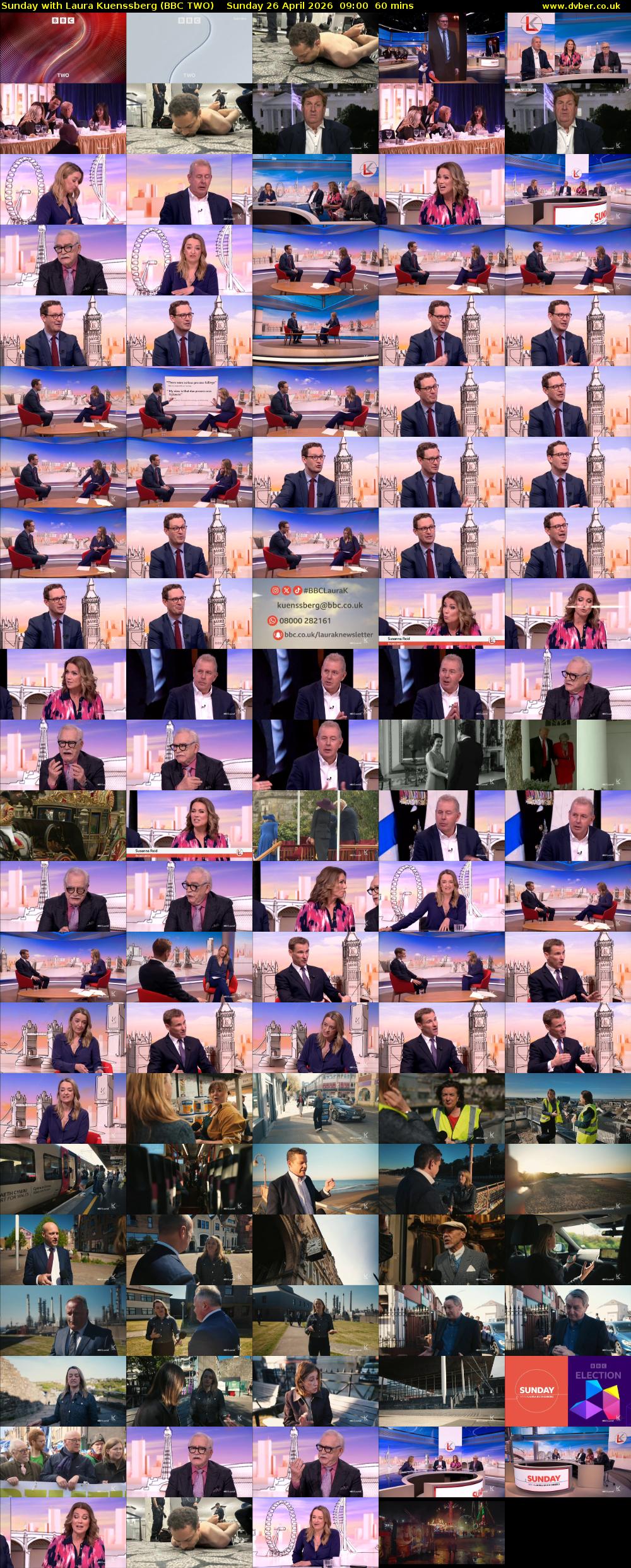 Sunday with Laura Kuenssberg (BBC TWO) Sunday 26 April 2026 09:00 - 10:00