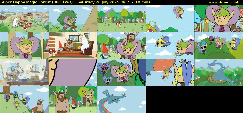 Super Happy Magic Forest (BBC TWO) Saturday 26 July 2025 06:55 - 07:05