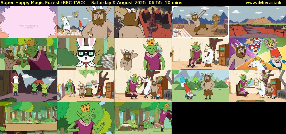 Super Happy Magic Forest (BBC TWO) Saturday 9 August 2025 06:55 - 07:05