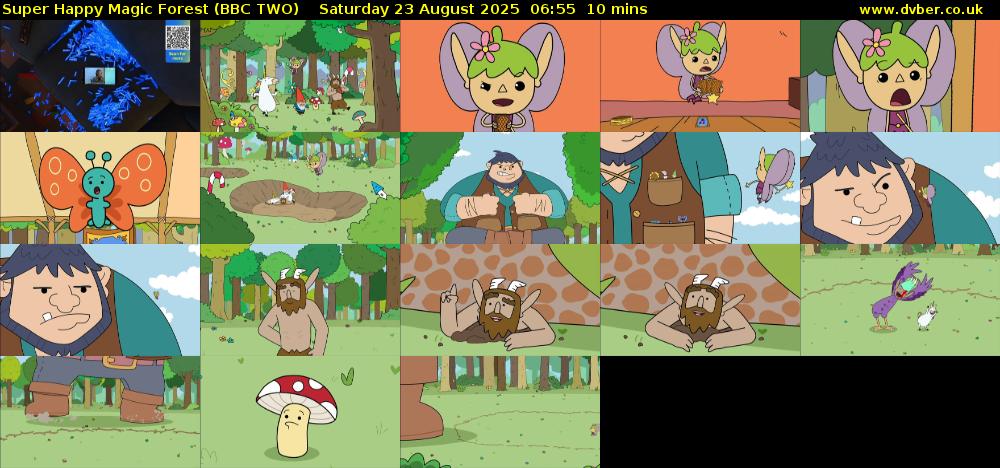 Super Happy Magic Forest (BBC TWO) Saturday 23 August 2025 06:55 - 07:05