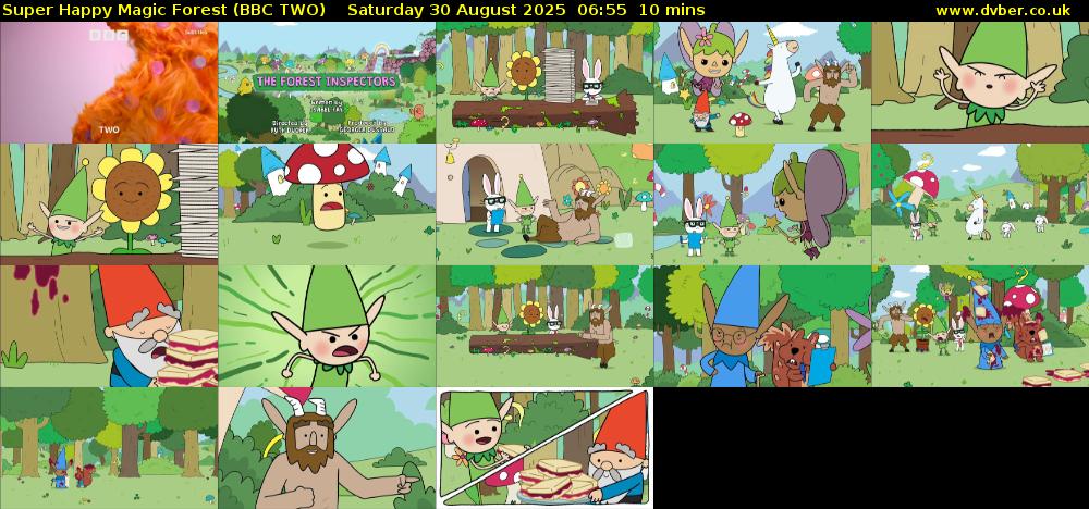 Super Happy Magic Forest (BBC TWO) Saturday 30 August 2025 06:55 - 07:05