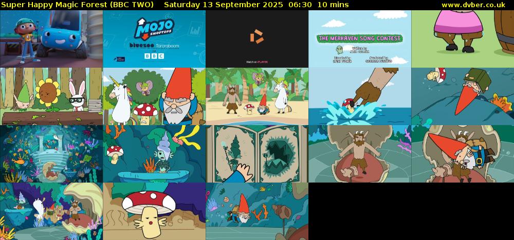 Super Happy Magic Forest (BBC TWO) Saturday 13 September 2025 06:30 - 06:40