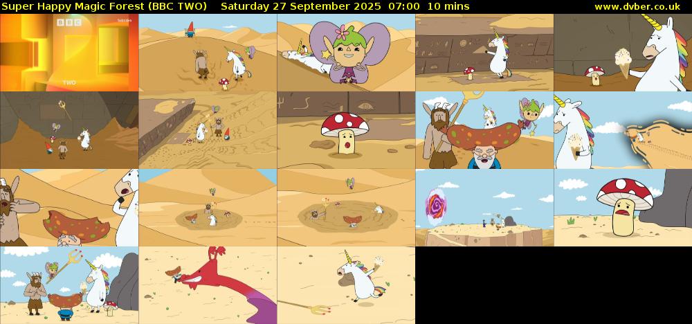 Super Happy Magic Forest (BBC TWO) Saturday 27 September 2025 07:00 - 07:10