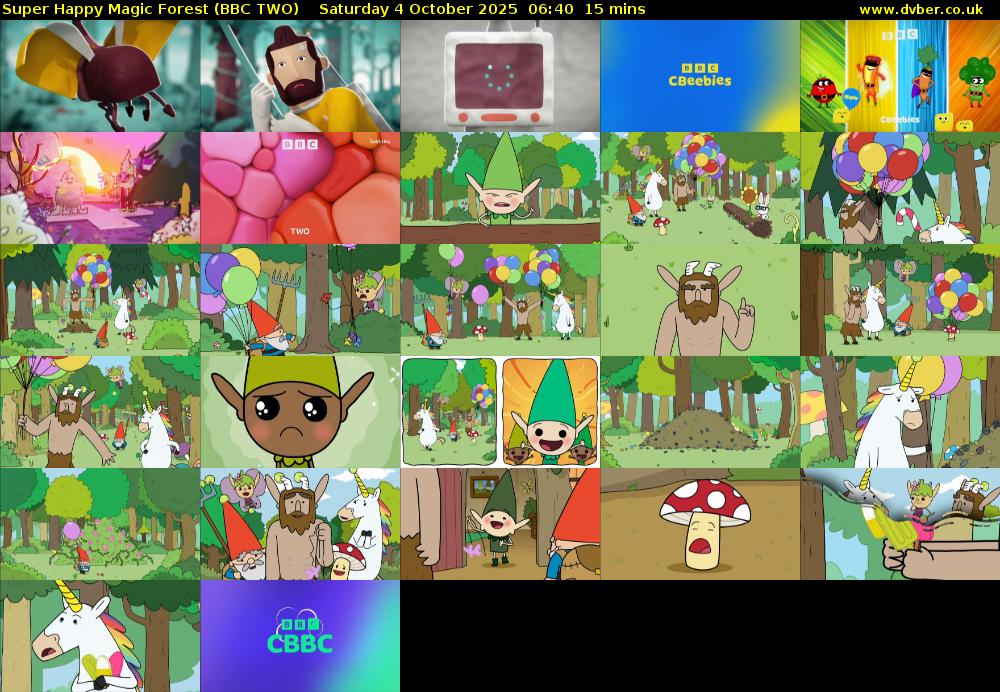 Super Happy Magic Forest (BBC TWO) Saturday 4 October 2025 06:40 - 06:55