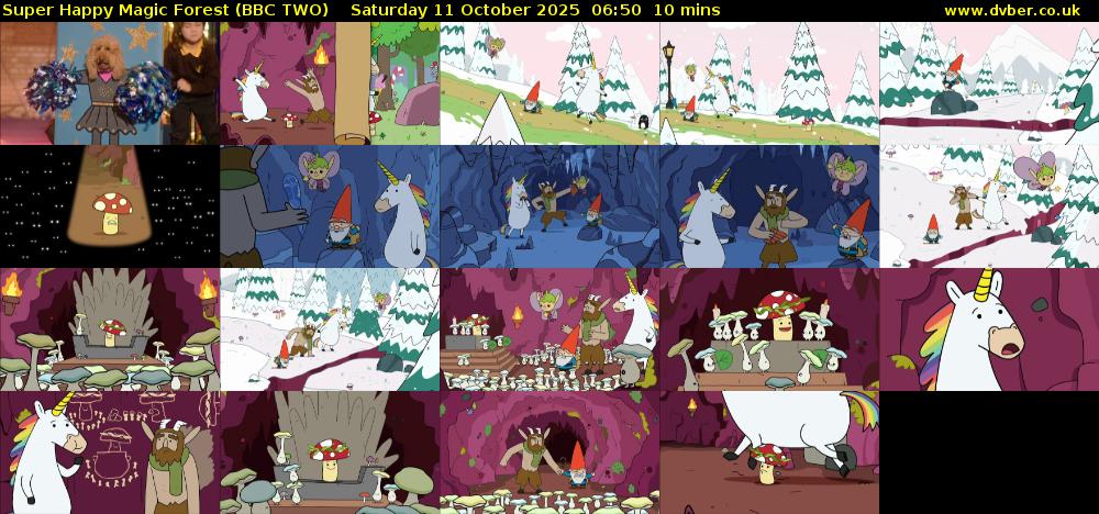 Super Happy Magic Forest (BBC TWO) Saturday 11 October 2025 06:50 - 07:00