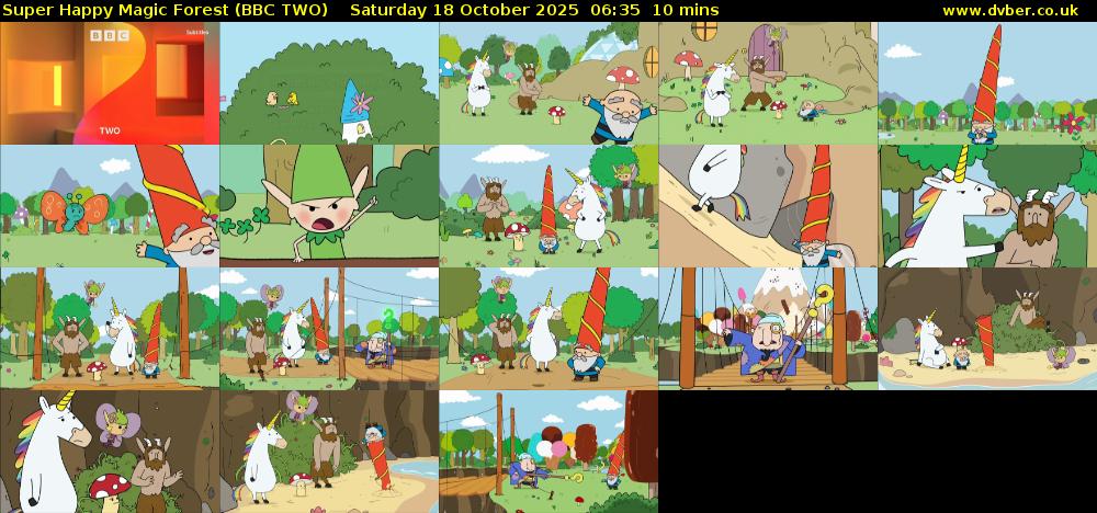 Super Happy Magic Forest (BBC TWO) Saturday 18 October 2025 06:35 - 06:45