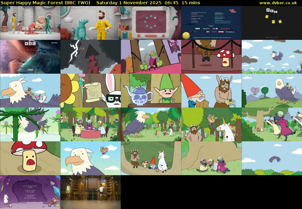 Super Happy Magic Forest (BBC TWO) Saturday 1 November 2025 06:45 - 07:00