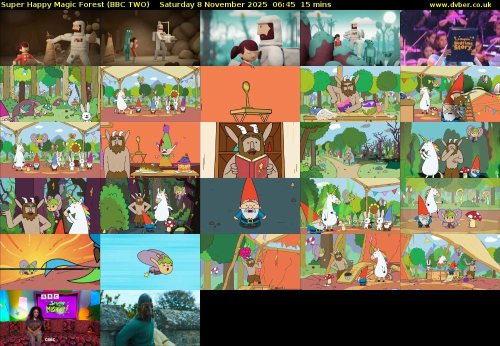 Super Happy Magic Forest (BBC TWO) Saturday 8 November 2025 06:45 - 07:00